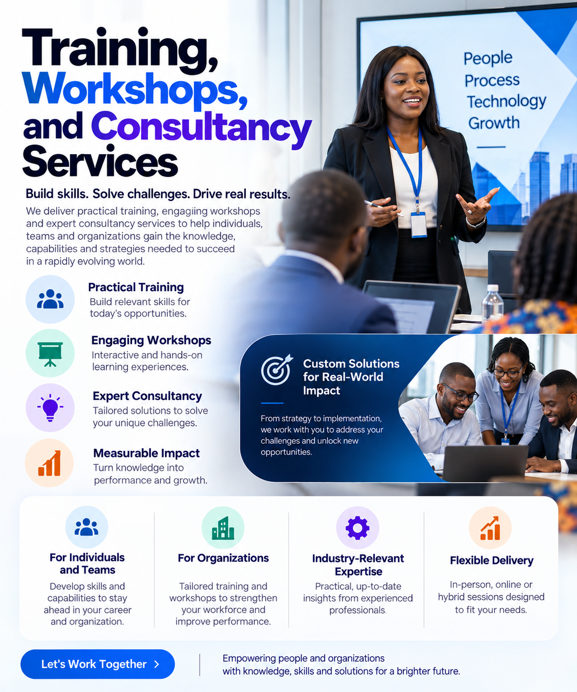 Training, Workshops, and Consultancy Services